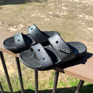 Sparkly (Glitter)Crocs size 9